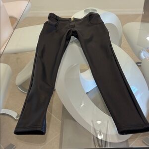 Freddys faux  leather jeans straight leg with a butt lift ❤️ very stretchy.